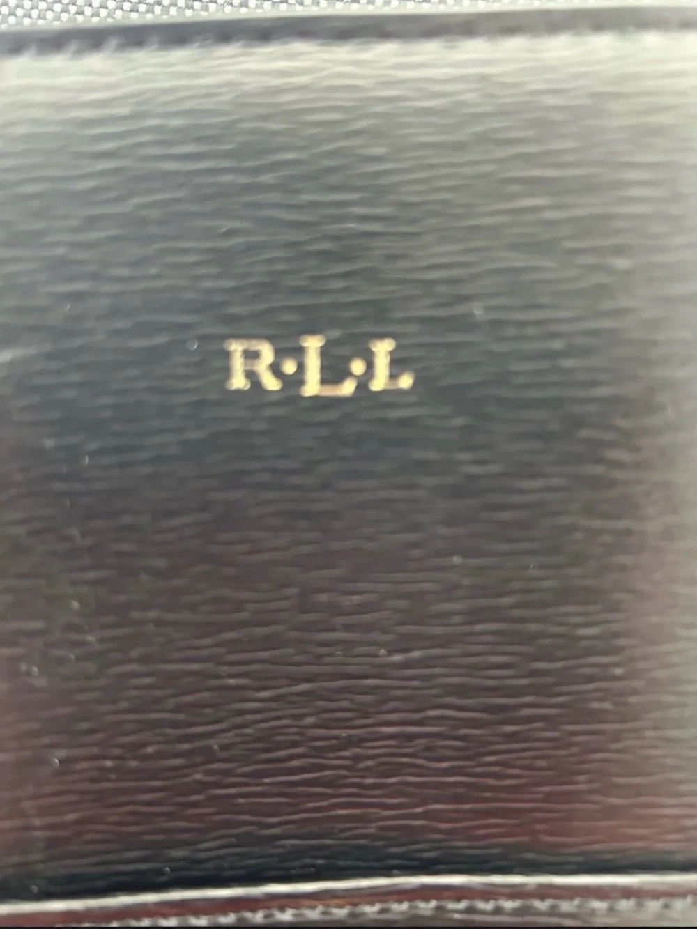 Ralph Lauren structured leather